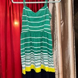 Striped Green and Yellow Sundress